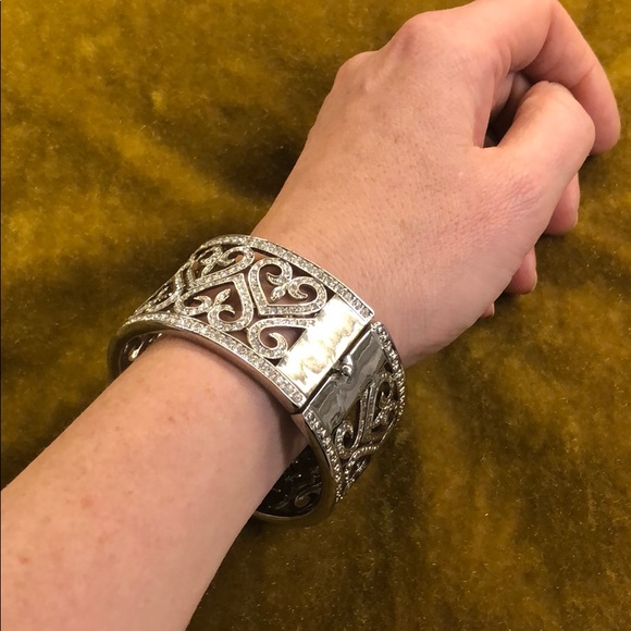 Rhinestone Cuff Bracelet - Picture 3 of 6